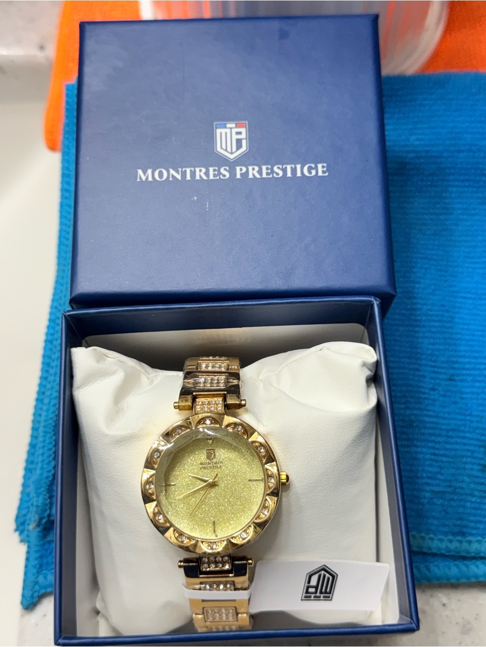 Invicta Montres Prestige Gold and Silver Crystal Accent Women's Watch 33mm